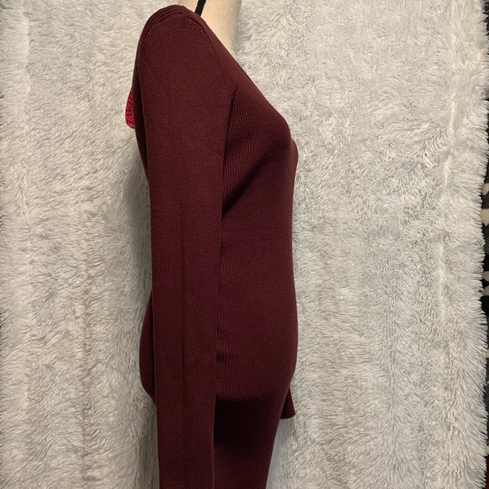 🆕Derek 𝐇𝐞𝐚𝐫𝐭 Rib LongSleeve Maternity Dress - Picture 9 of 16